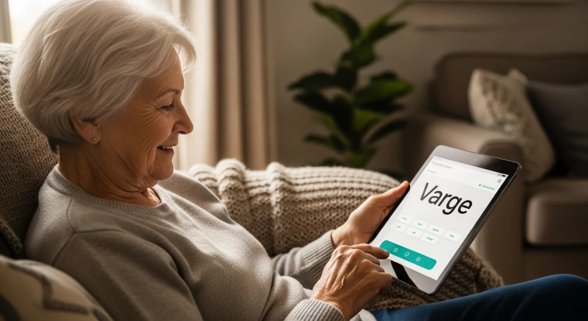 Session de test d'accessibilité avec un utilisateur malvoyant utilisant un lecteur d'écran pour naviguer sur une interface web, accompagné d'un designer prenant des notes