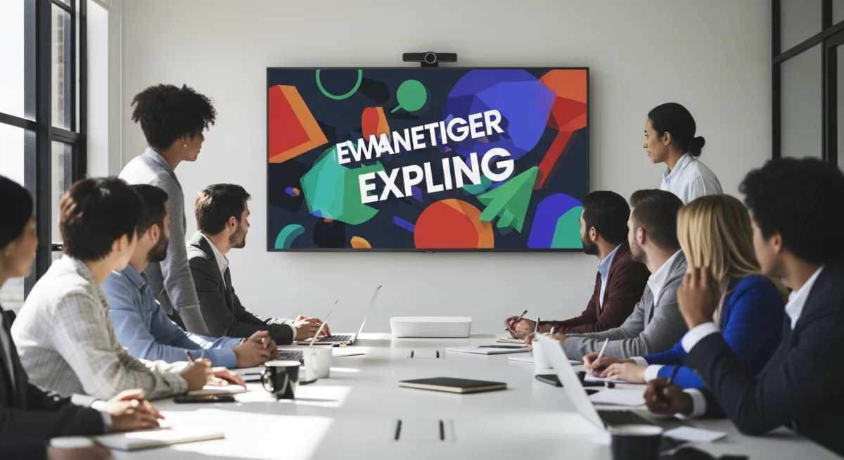 Écran d'ordinateur affichant un storyboard pour animation avec différentes phases de mouvement graphique