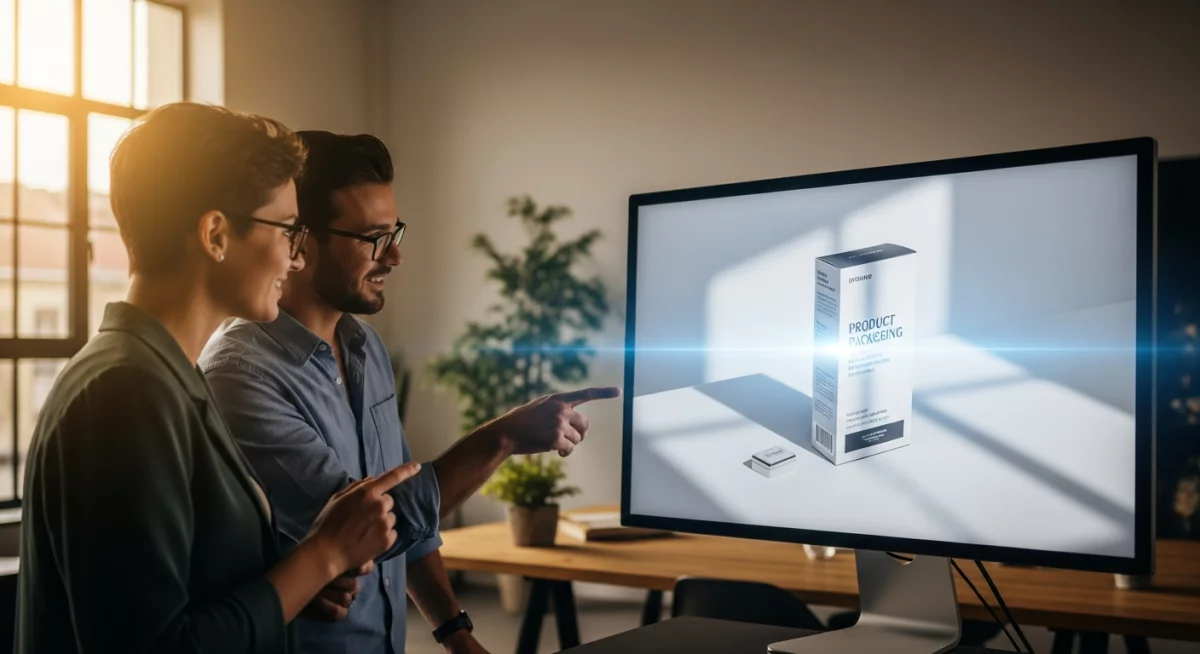 Collection de mockups variés disposés sur un bureau créatif : smartphone, tasse, carte de visite et packaging, montrant différentes applications de design