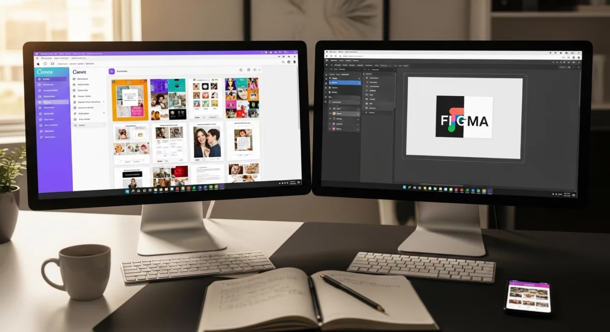 Canva ou Figma pour Instagram : quel outil choisir en 2026 ? Photos par Gemini